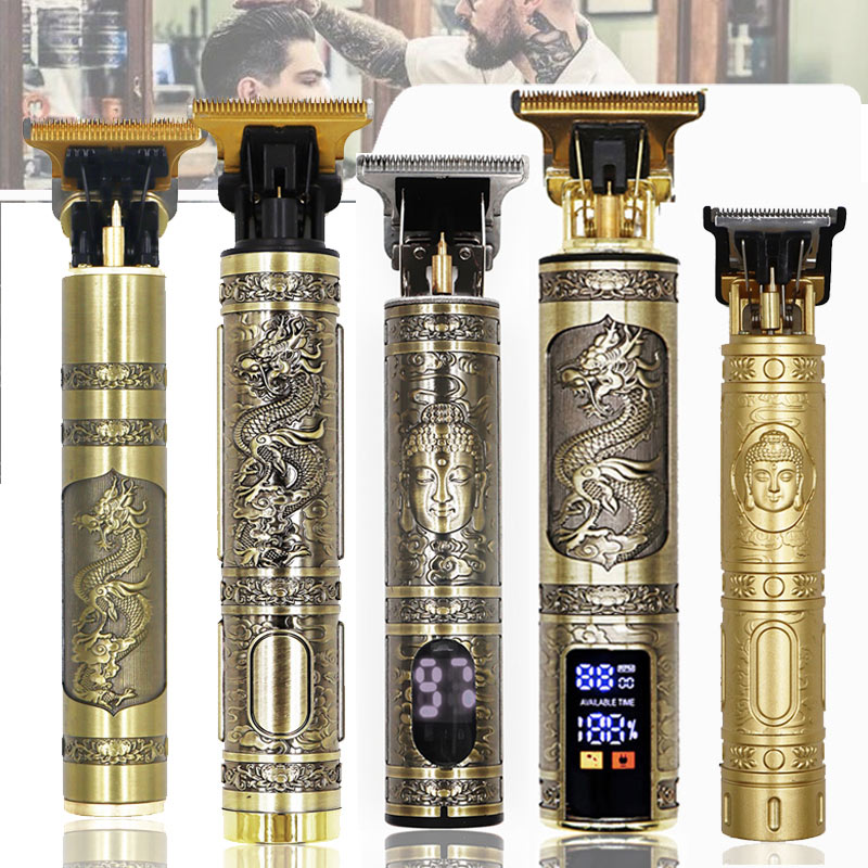 Mens Vintage Grooming Kit - Vintage T9 ผมClipperเคราโกนผมTrimmer Clippersไฟฟ้าผู้ชายเครื่องตัดผม 0 มม.ตัดผมเครื่องโกนหนวด