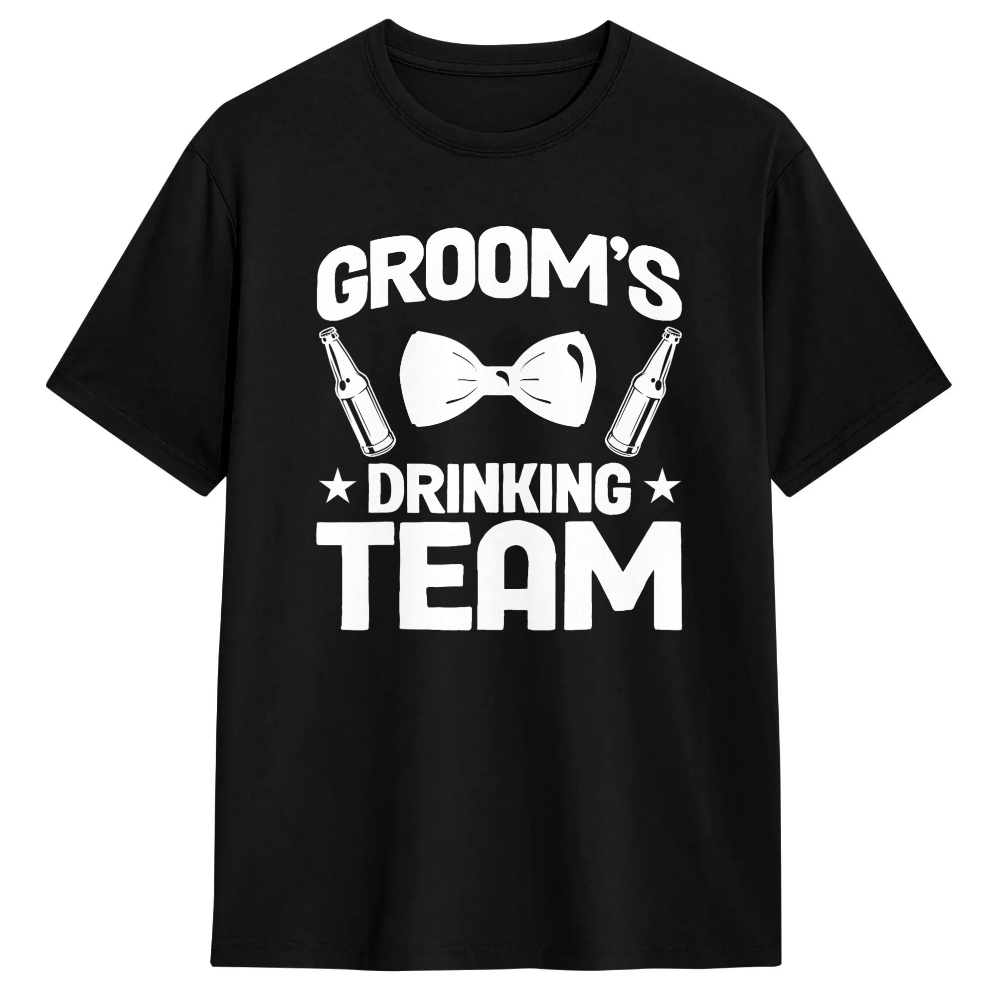 Men'S Grooming Gift Ideas - เสื้อยืดทีมเจ้าบ่าวสำหรับงานปาร์ตี้สละโสด ผู้ชาย งานแต่งงาน ผ้าฝ้ายแท้ เสื้อยืดคอกลมแขนสั้น ดีไซน์ไม่ซ้ำใคร