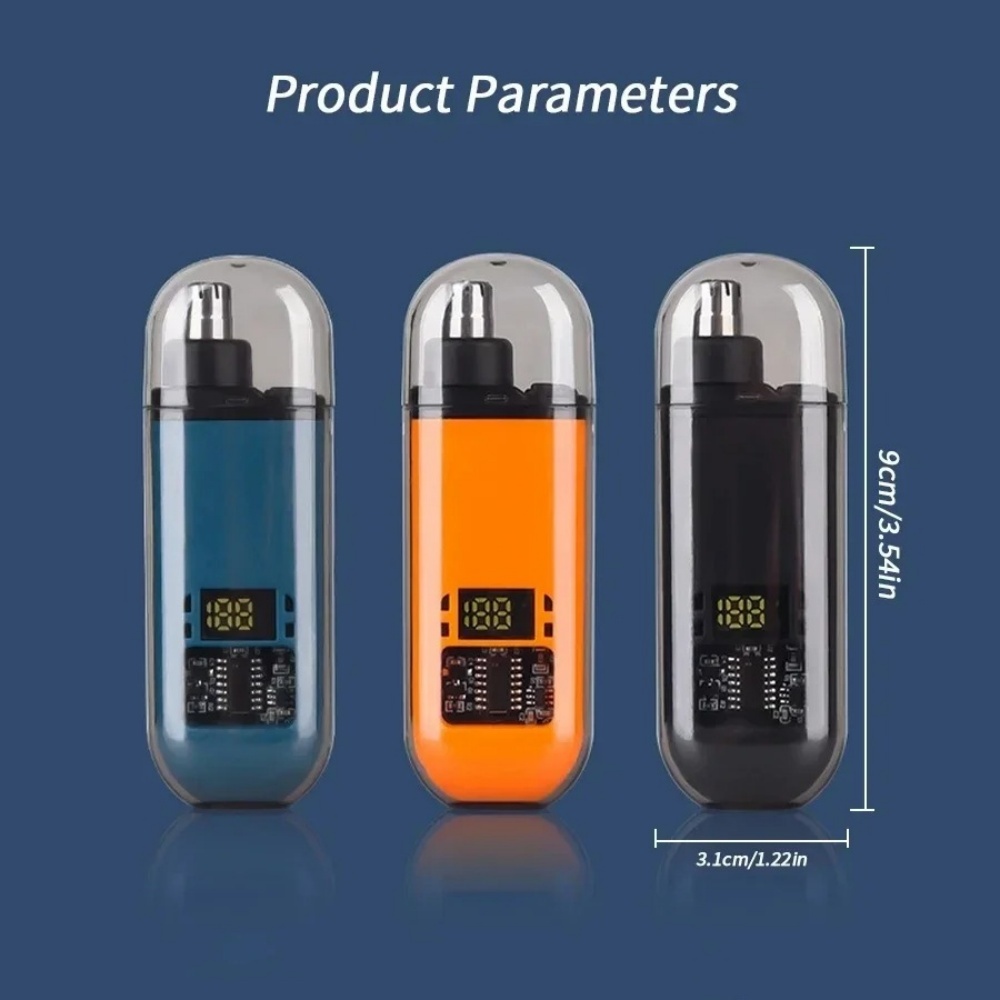 Men'S Grooming Ear Hair - เครื่องตัดขนจมูกและขนหูไฟฟ้าขนาดเล็กพกพาสะดวก ชาร์จเร็วด้วย USB-C สำหรับผู้ชาย ใช้กำจัดขนบนใบหน้าและตกแต่งขน