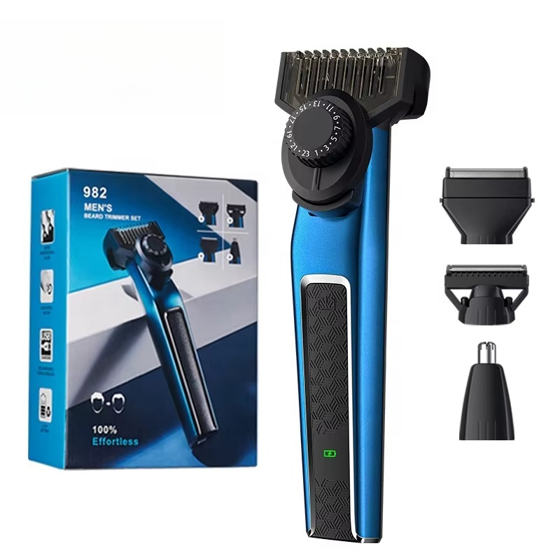 Men'S Grooming Ear Hair - ชุดเครื่องโกนหนวดเครา 982 สำหรับผู้ชาย เครื่องโกนขน ตัดแต่งขนตามร่างกาย ดูแลผิว
