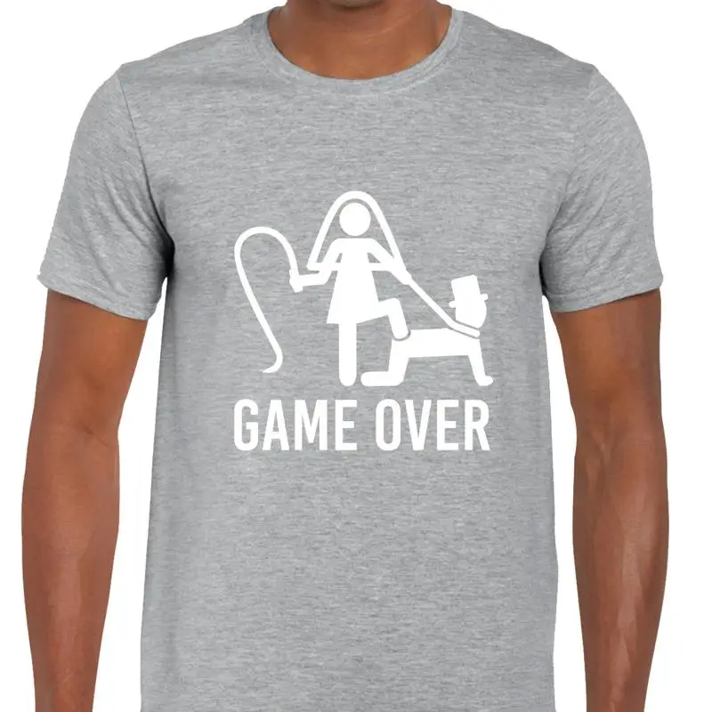 Men'S Grooming Gift Ideas - เสื้อยืดผู้ชายลาย BRIDE AND GROOM GAME OVER