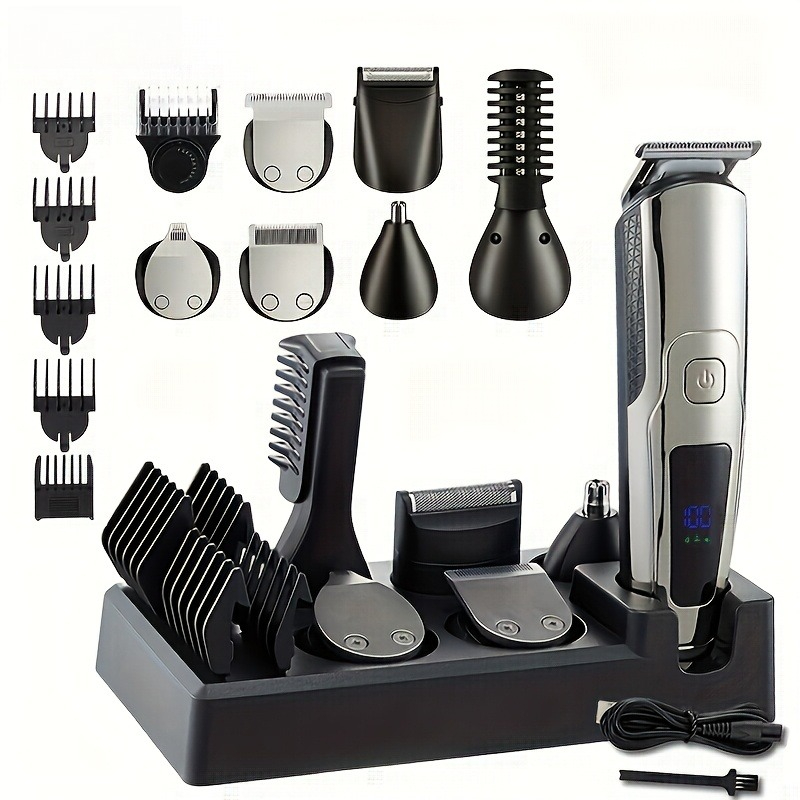 Men'S Grooming Ear Hair - เครื่องตัดแต่งหนวดเคราไฟฟ้า 6 in 1 สำหรับผู้ชาย เครื่องตัดผมไร้สาย