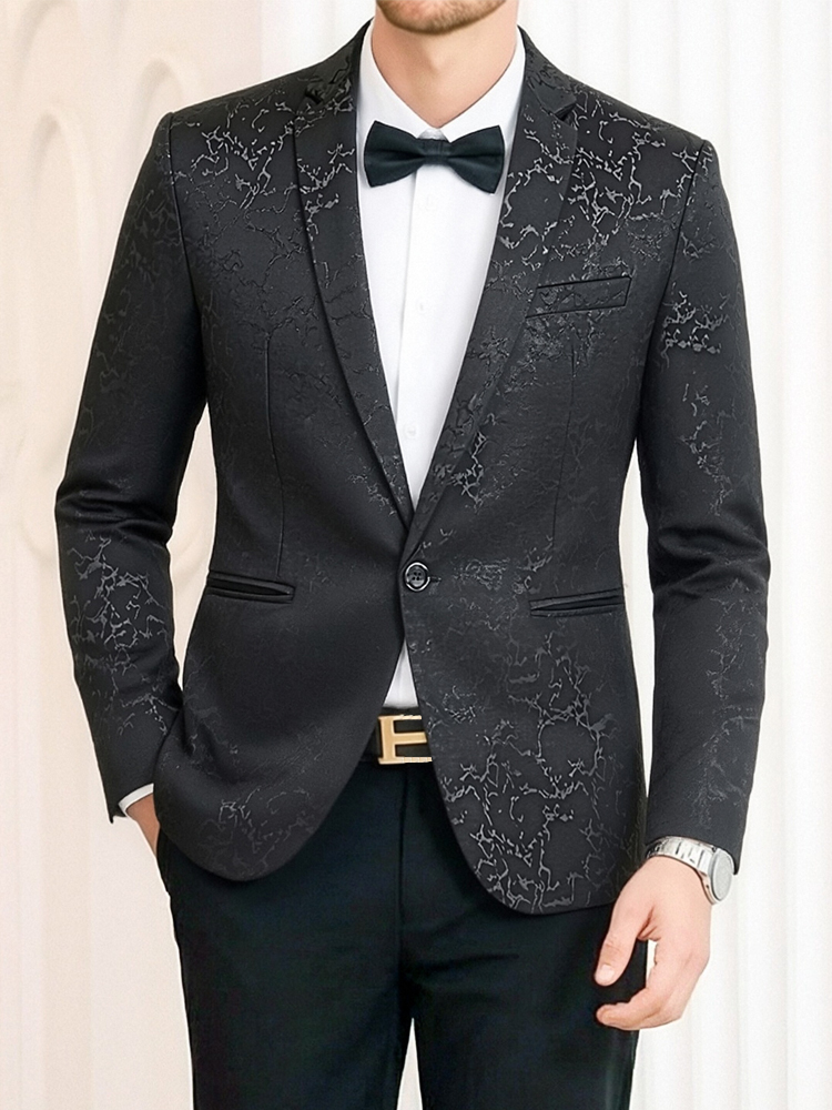 Jack Men'S Grooming - เสื้อเบลเซอร์ผู้ชายแบรนด์หรู สีพื้น สไตล์ลำลอง ธุรกิจ งานแต่งงาน ชุดสูท