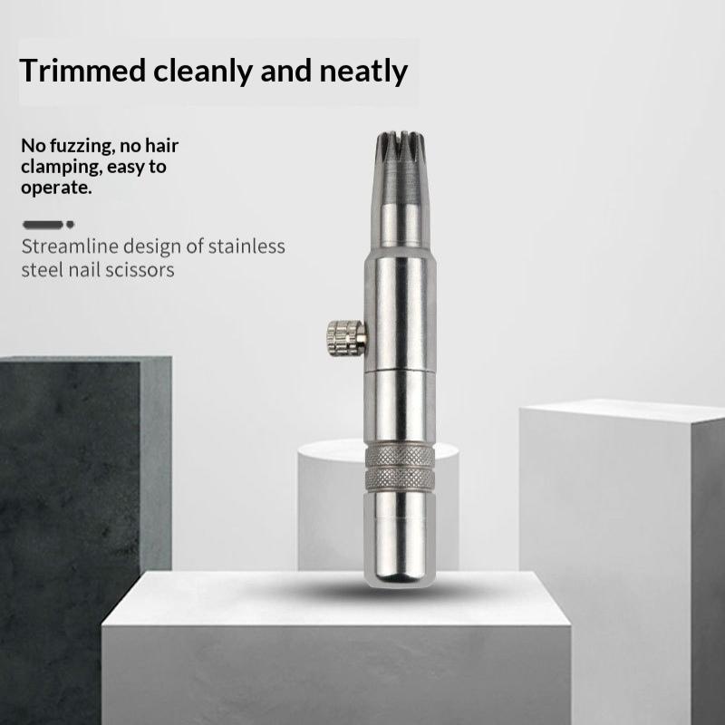Men'S Grooming Ear Hair - เครื่องตัดขนจมูกและขนหูแบบแมนนวล ใบมีดสแตนเลสคมกริบ กำจัดขนได้อย่างไม่เจ็บปวด สำหรับผู้ชาย ใช้สำหรับการดูแลประจำวัน