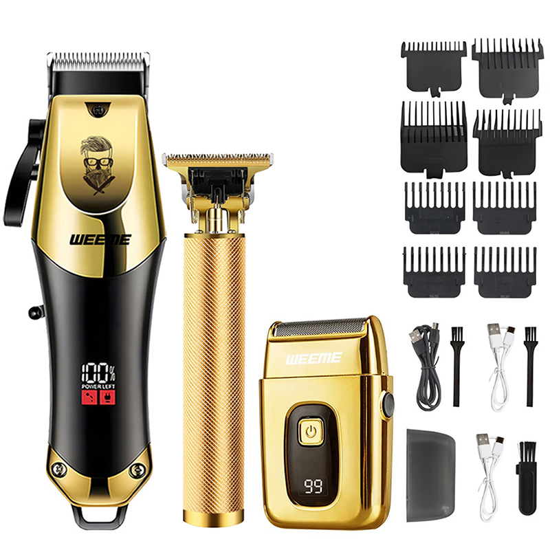 Mens Vintage Grooming Kit - เครื่องตัดผมวินเทจ T9 ปี 2026 สำหรับผู้ชาย เครื่องเล็มหนวดเคราไร้สาย
