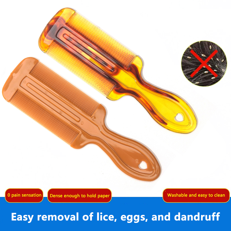 คุณภาพสูงสองด้านหัวเหาหวี Hand - Comb Fine Tooth บทวิจารณ์และราคา