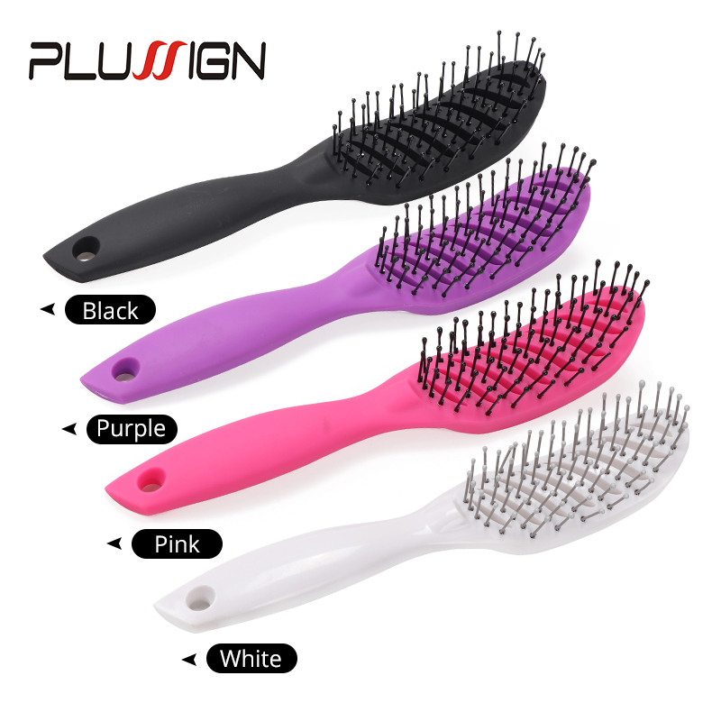 สีชมพูสีดําสีขาว 4 สี Fine ฟัน - Comb Fine Tooth บทวิจารณ์และราคา