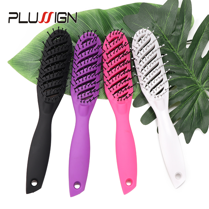 สีชมพูสีดําสีขาว 4 สี Fine ฟัน - Comb Fine Tooth บทวิจารณ์และราคา