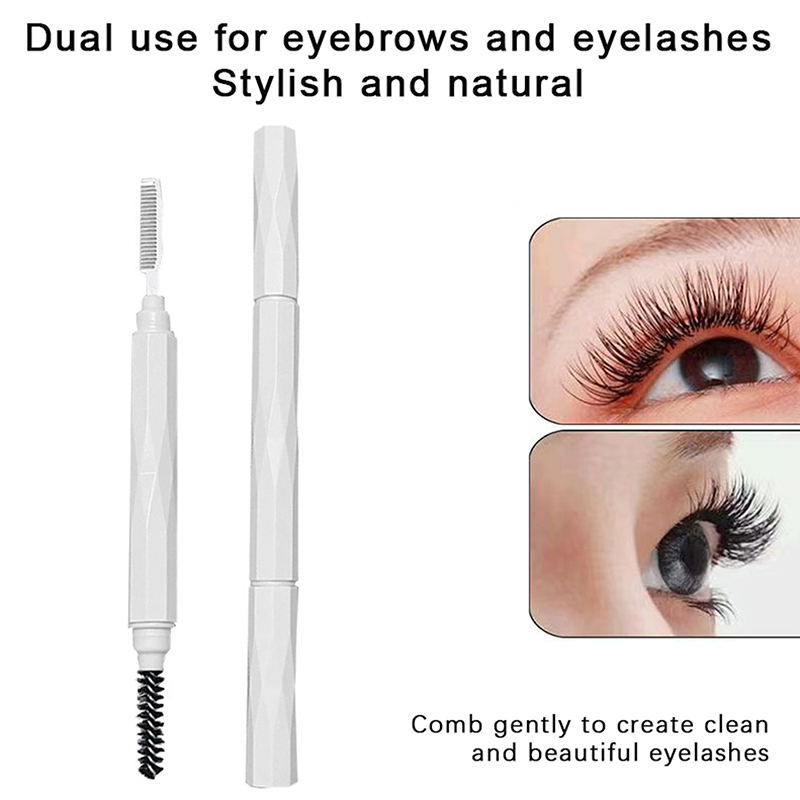 หวีคิ้วและขนตาแบบสองหัว แปรงเก - Comb Fine Tooth บทวิจารณ์และราคา
