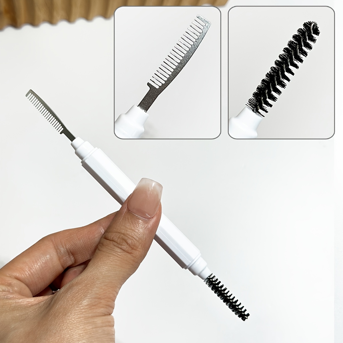 หวีสองหัวสำหรับคิ้วและขนตา หวี - Comb Fine Tooth บทวิจารณ์และราคา