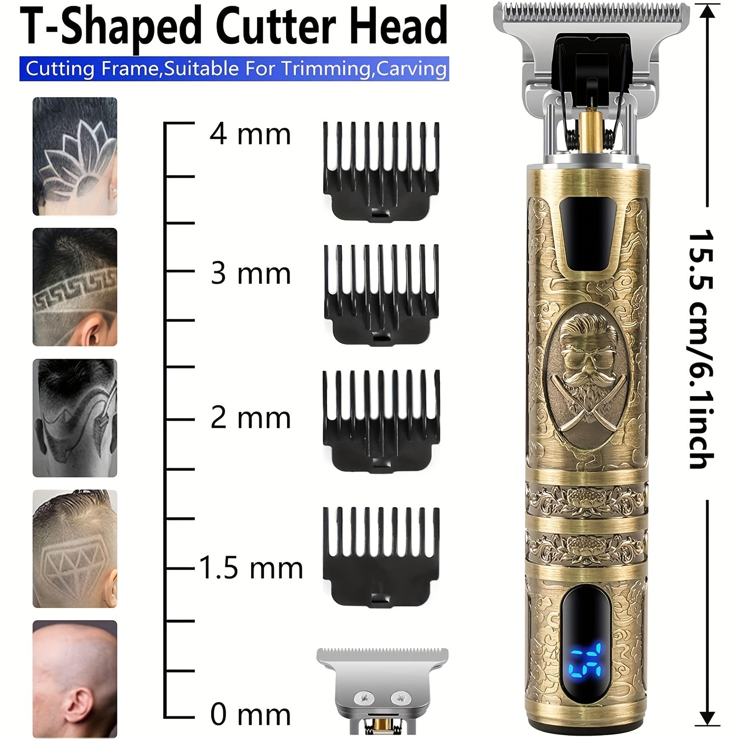 Clipper ผมไฟฟ้าพร้อมจอแสดงผล L - Mens Vintage Grooming Kit บทวิจารณ์และราคา