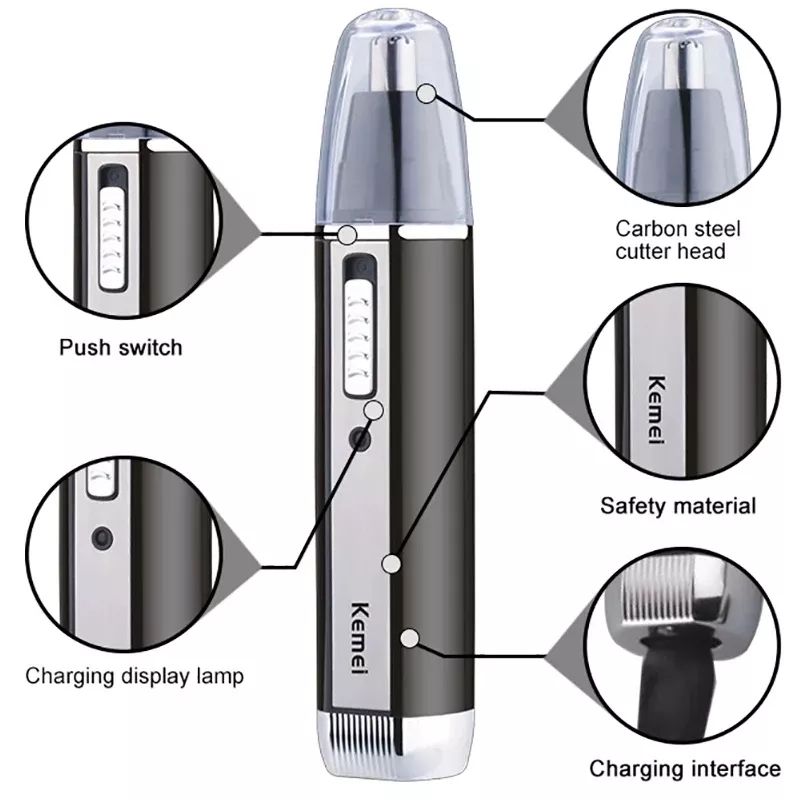 เครื่องโกนหนวดไฟฟ้า Kemei แบบช - Men'S Grooming Ear Hair บทวิจารณ์และราคา