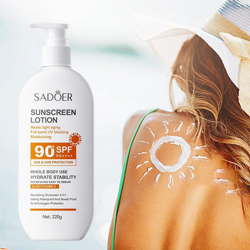 220g ครีมกันแดดครีม SPF 90 + U - Face Moisturizer Spf บทวิจารณ์และราคา
